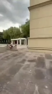 一大早就看到这哥们在晨练           ⠀