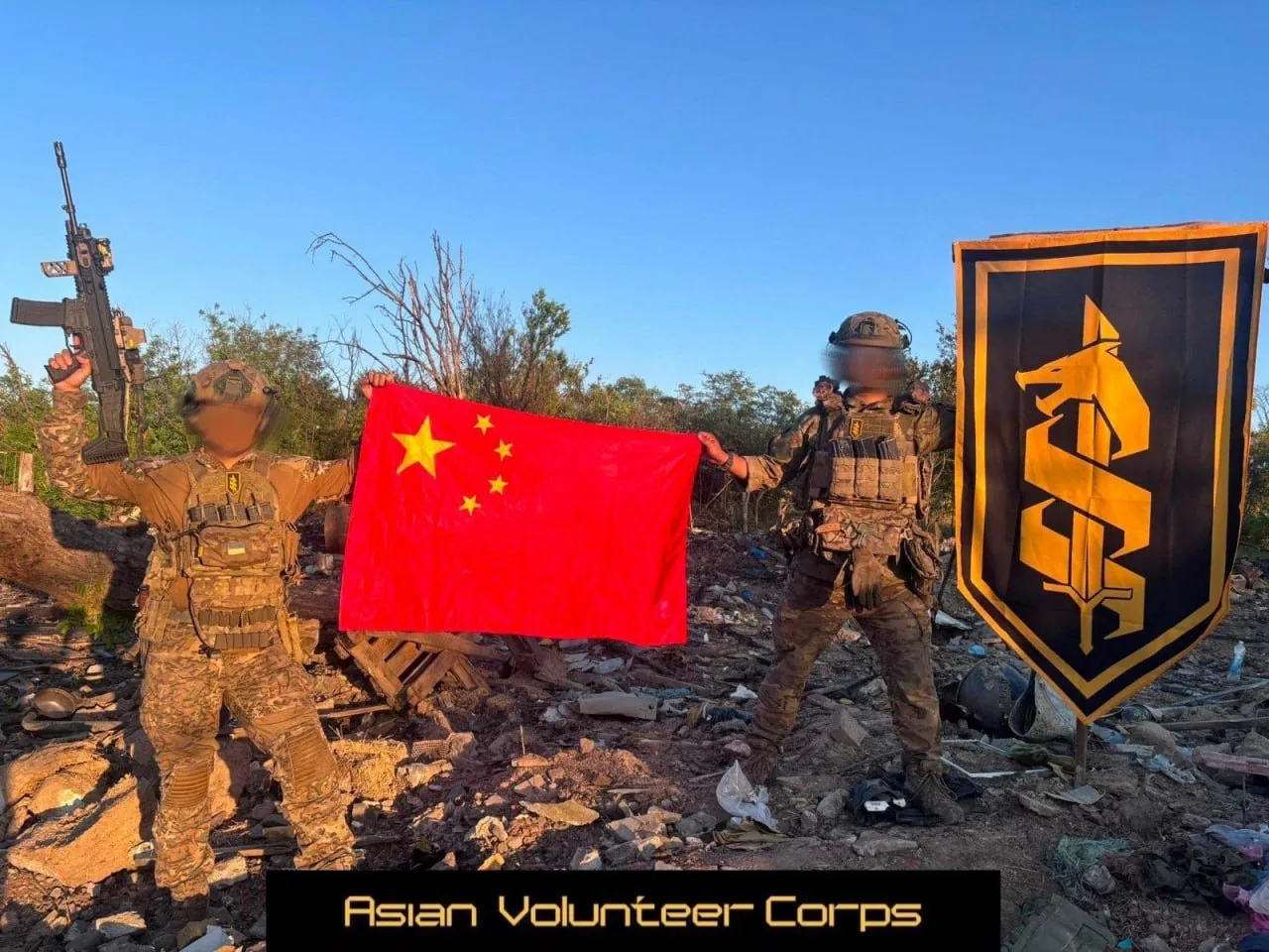 🇯🇵🇨🇳🇺🇦乌克兰军队新成立的“亚洲志愿军”，成员包括日本和中国志愿者。 图片 2