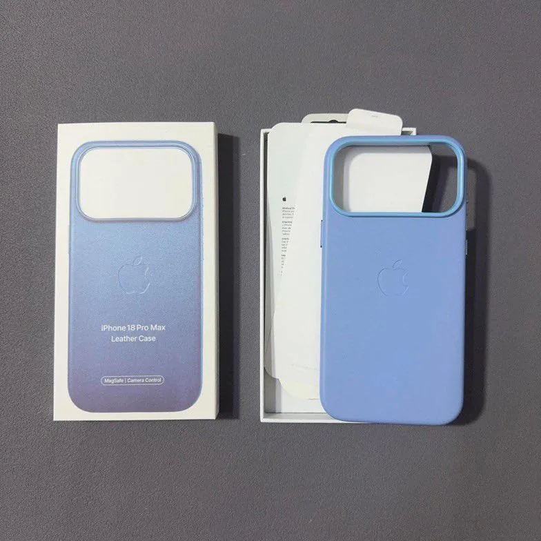 疑似 iPhone 18 Pro Max 官方皮革保护壳